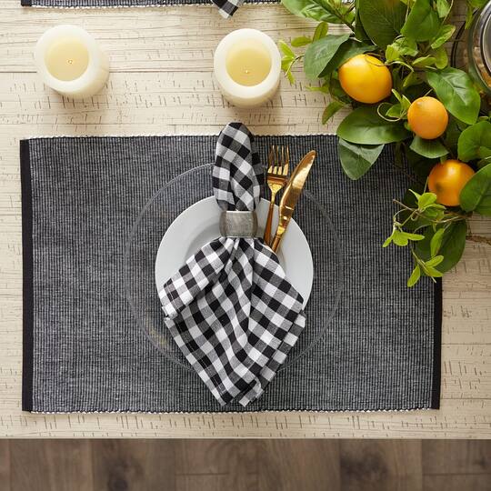 DII® 2-Tone Ribbed Placemats